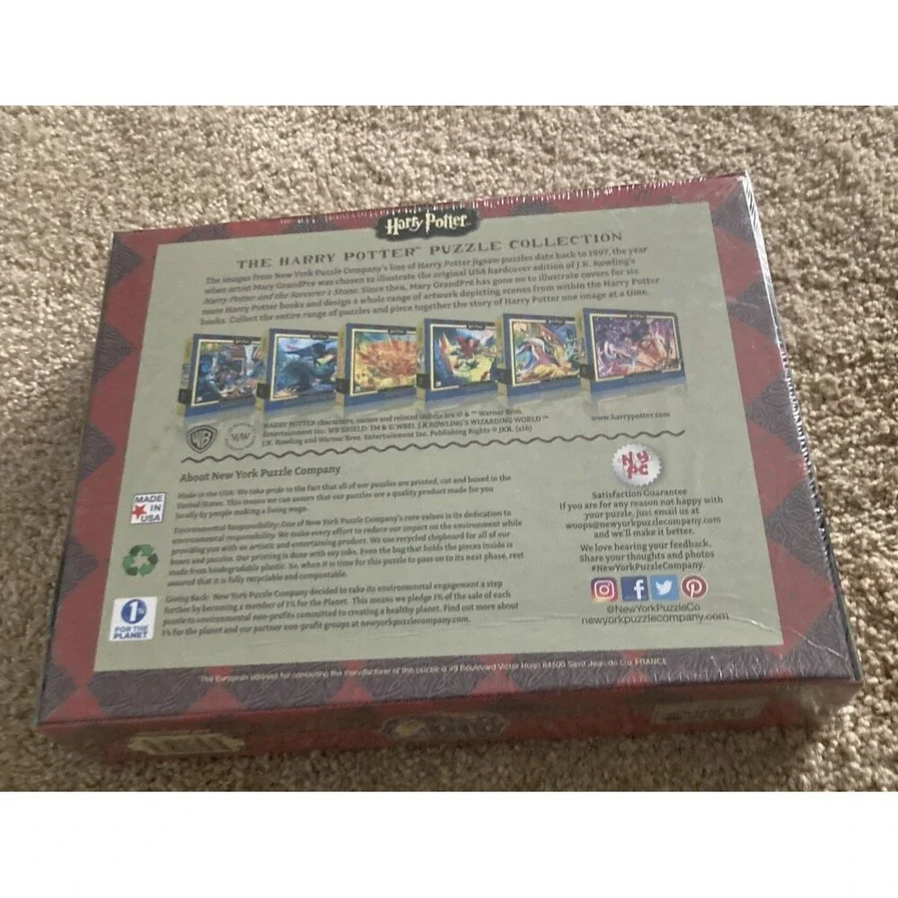 Harry Potter Christmas At Hogwarts 500 Piece Puzzle New York Puzzle Company